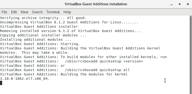 install guest additions virtualbox rhel 7